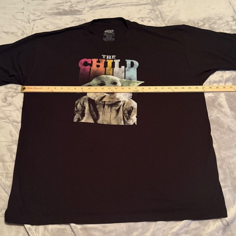 Star Wars "The Child" Grogu Graphic T-Shirt 3XLT Black Grogu‎ (Baby Yoda) - Picture 6 of 8